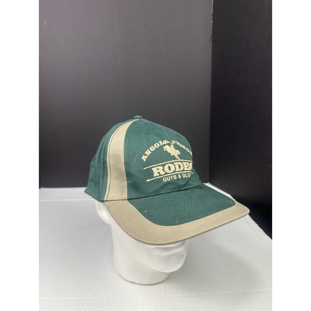 Vintage Angola Prison Rodeo StrapBack Hat Baseball Cap Louisiana State Pen